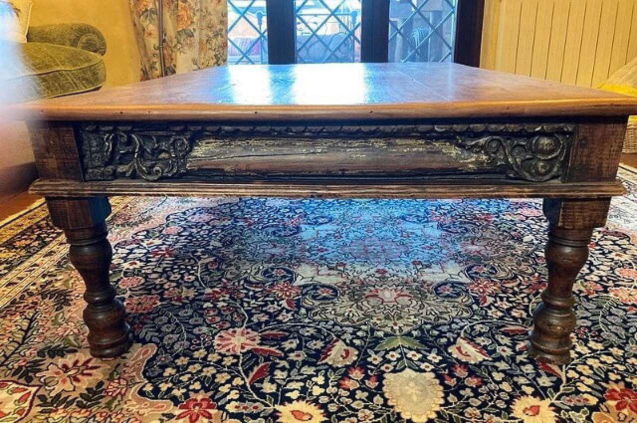 Wooden cofee table with inlays, 2000s 2