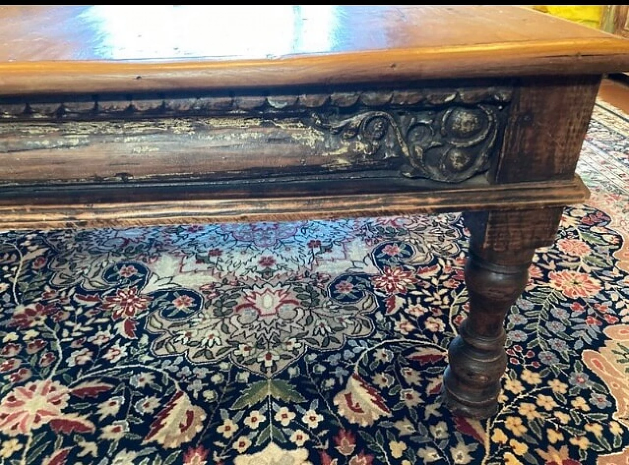 Wooden cofee table with inlays, 2000s 3