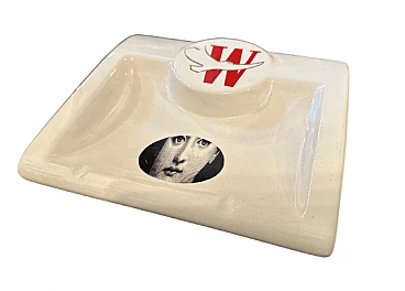 Posacenere in ceramica di Piero Fornasetti per Winston, anni '70