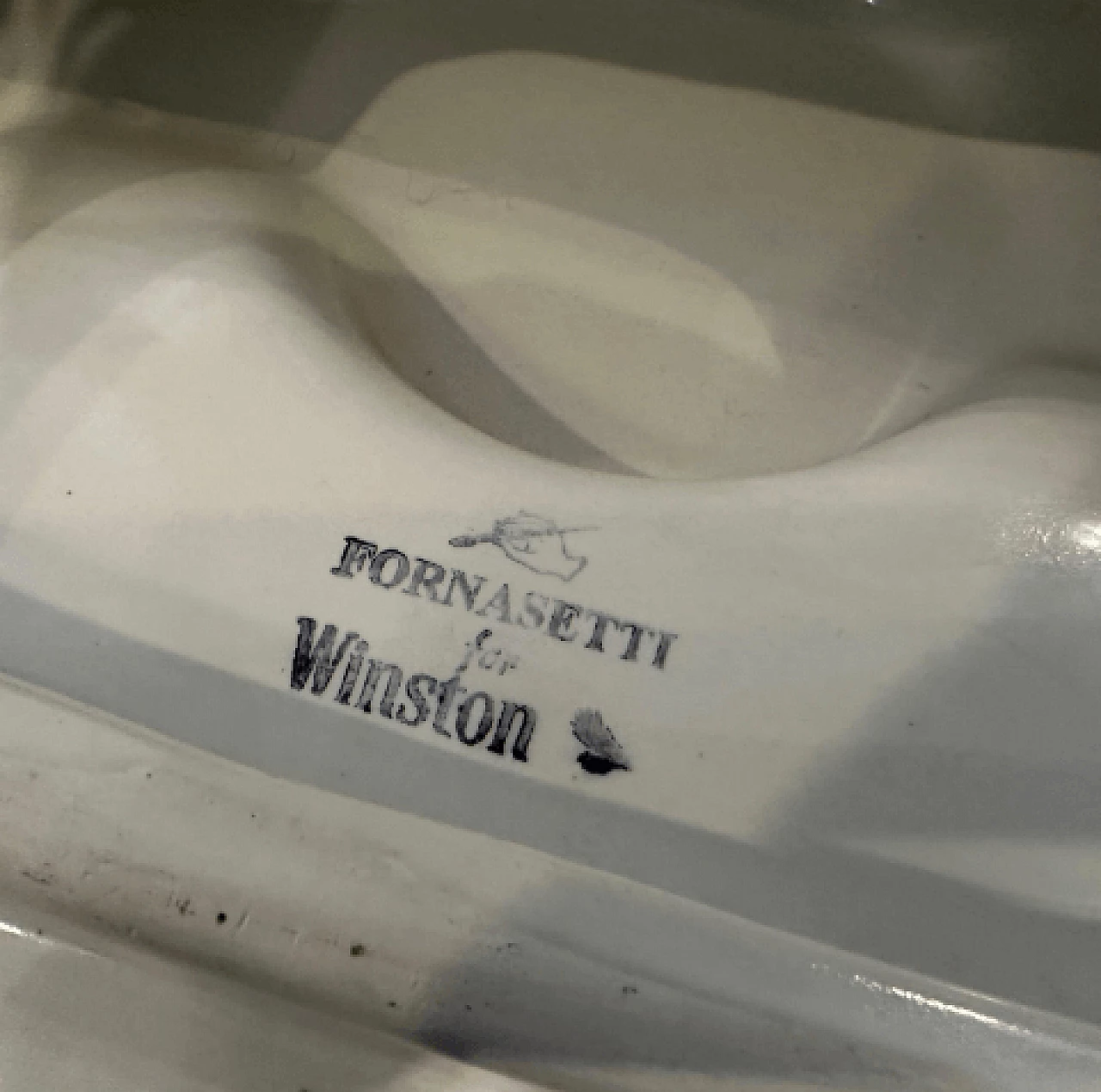 Ceramic ashtray by Piero Fornasetti for Winston, 1970s 3