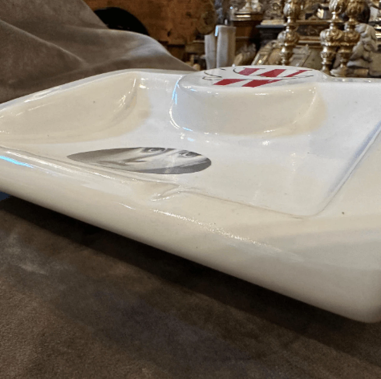 Ceramic ashtray by Piero Fornasetti for Winston, 1970s 5