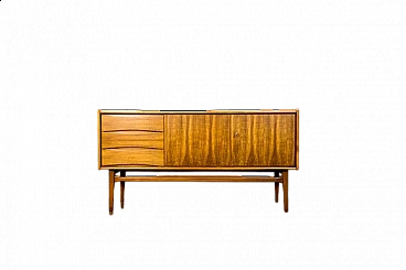 Plywood and walnut sideboard by Bydgoskie Fabryki Mebli, 1960s