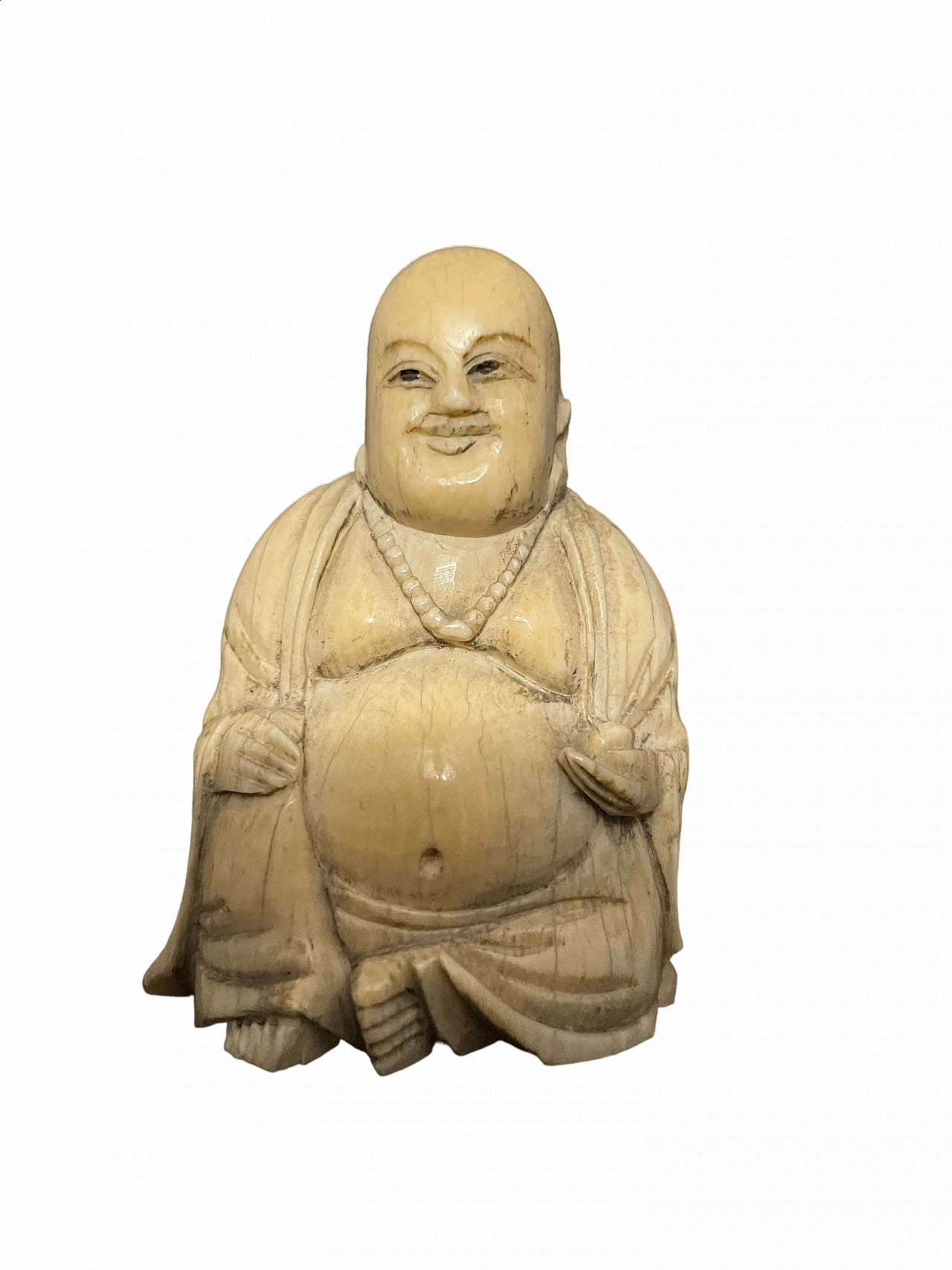 Statuina di Buddha in avorio, '800 5