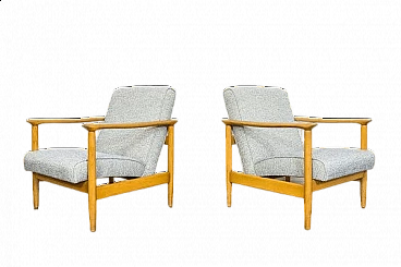 Pair of GFM-142 armchairs by Edmund Homa, 1960s