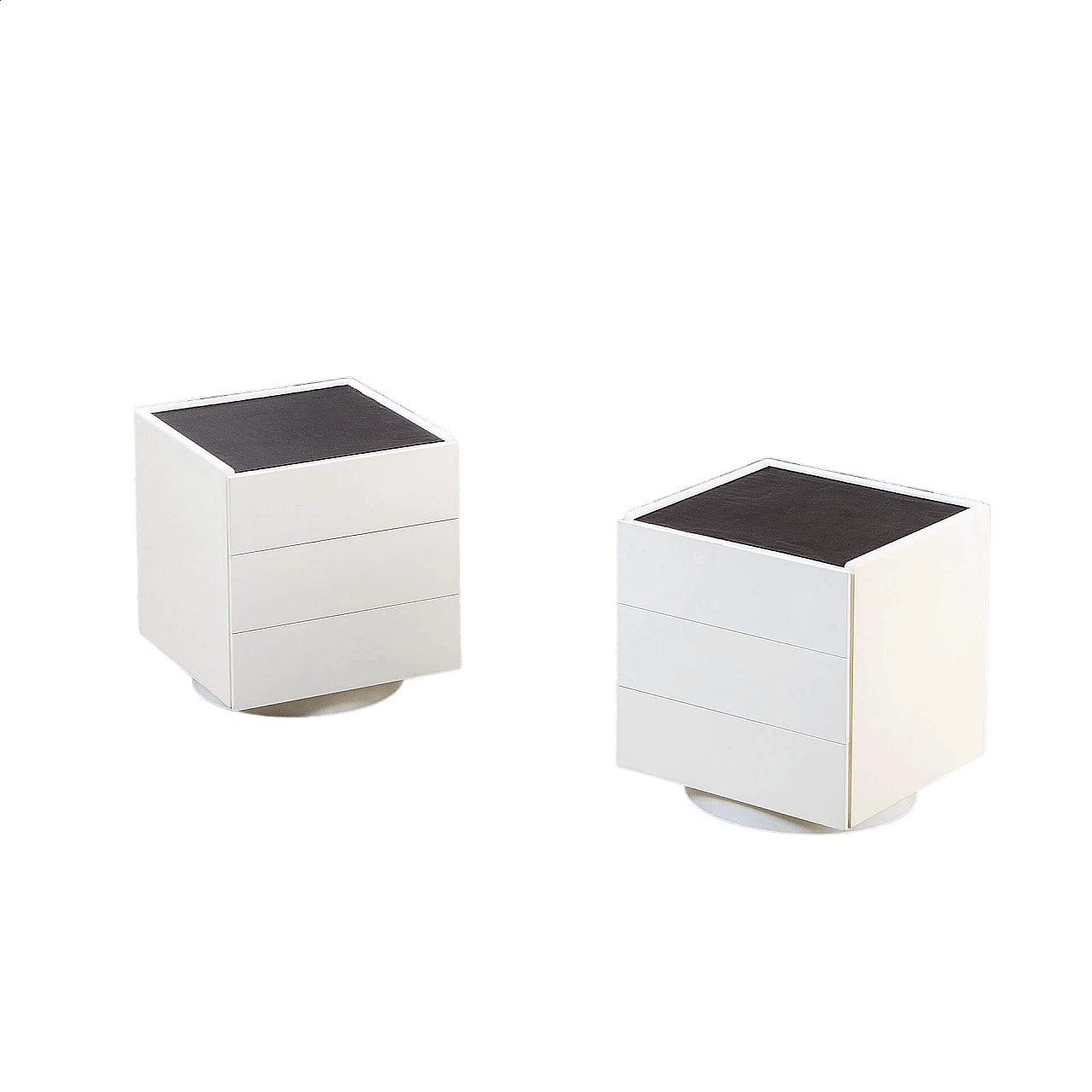 Pair of CD-38 bedside tables by Franco Albini for Poggi, 1960s 6