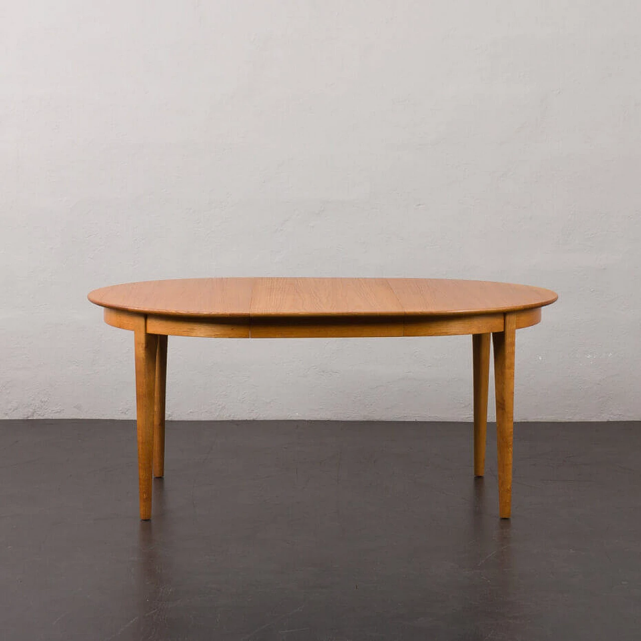Extending oak table by Henning Kjærnulf for Soro Mobelfabrik, 1950s 8