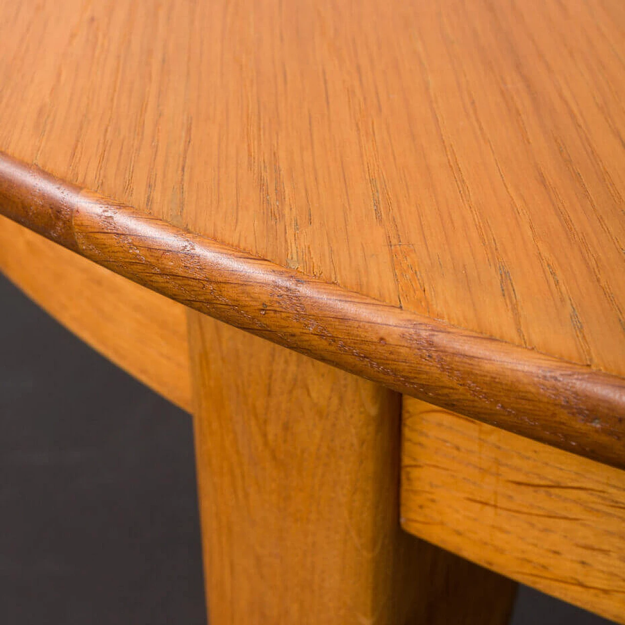 Extending oak table by Henning Kjærnulf for Soro Mobelfabrik, 1950s 19