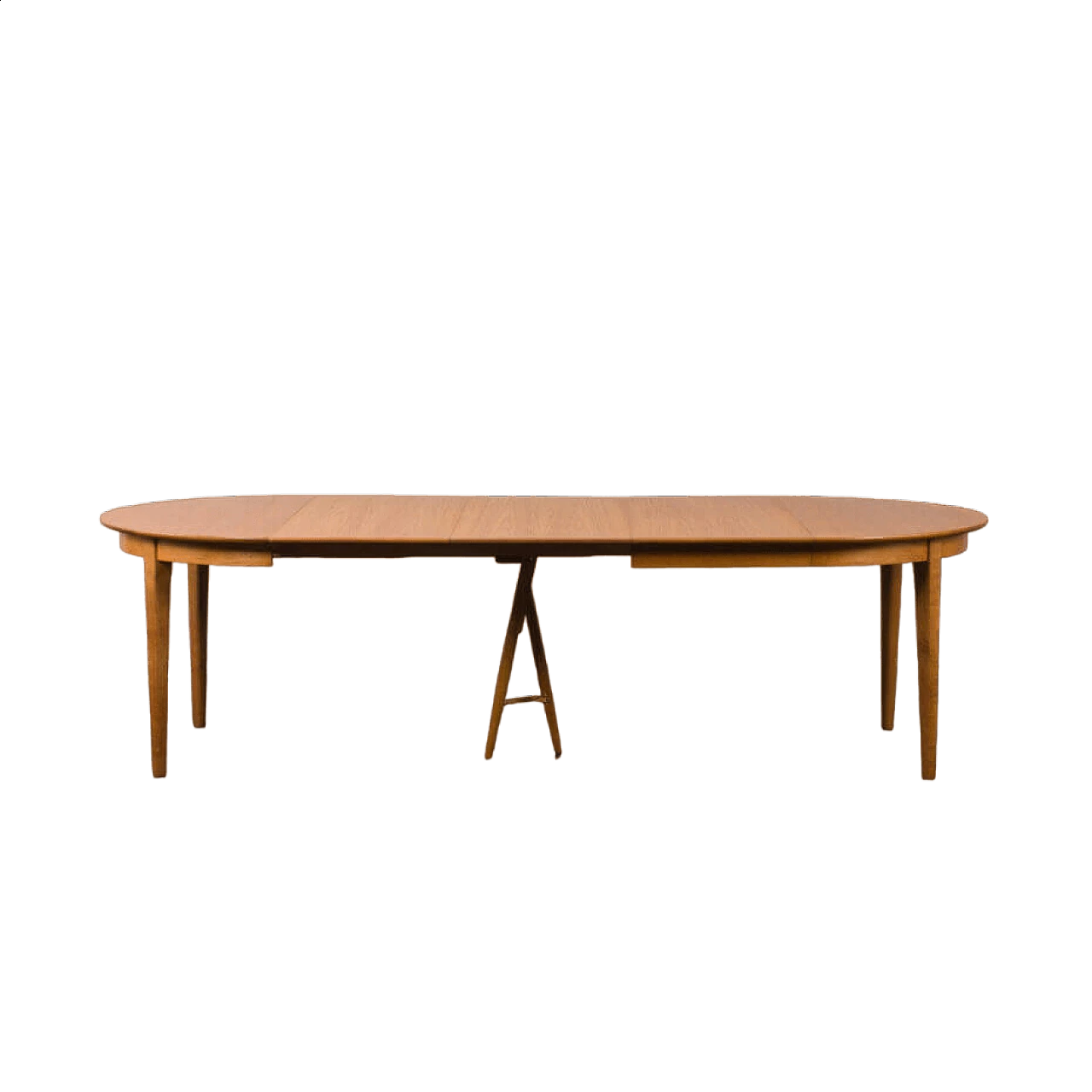 Extending oak table by Henning Kjærnulf for Soro Mobelfabrik, 1950s 22