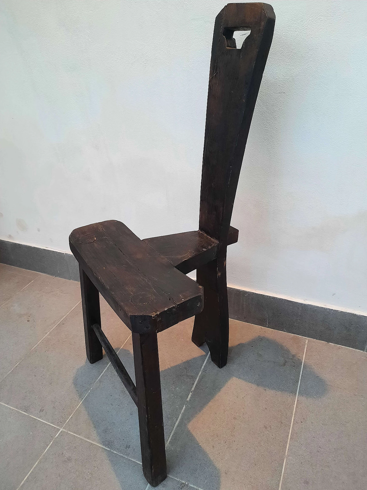 Solid wood milking chair 3
