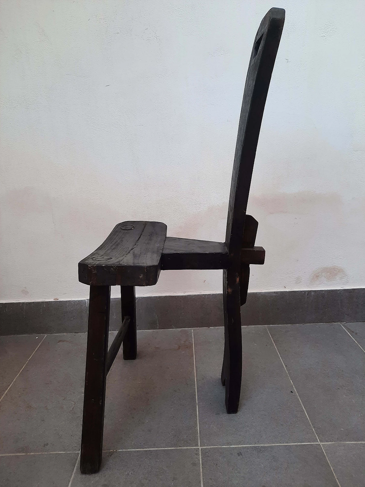 Solid wood milking chair 5
