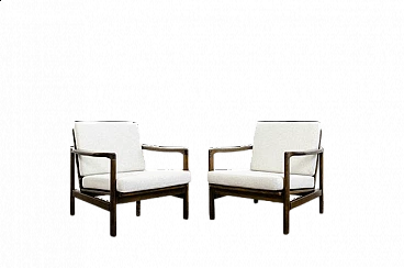 Pair of B 7522 armchairs by Zenon Bączyk for SFM, 1960s