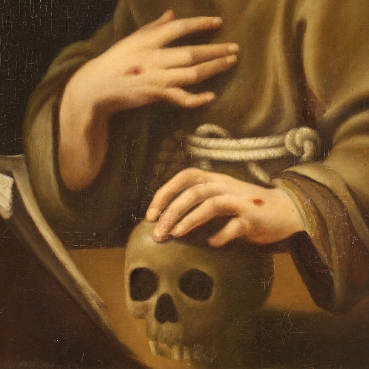 San Francesco d'Assisi, dipinto a olio su tela, '700 10