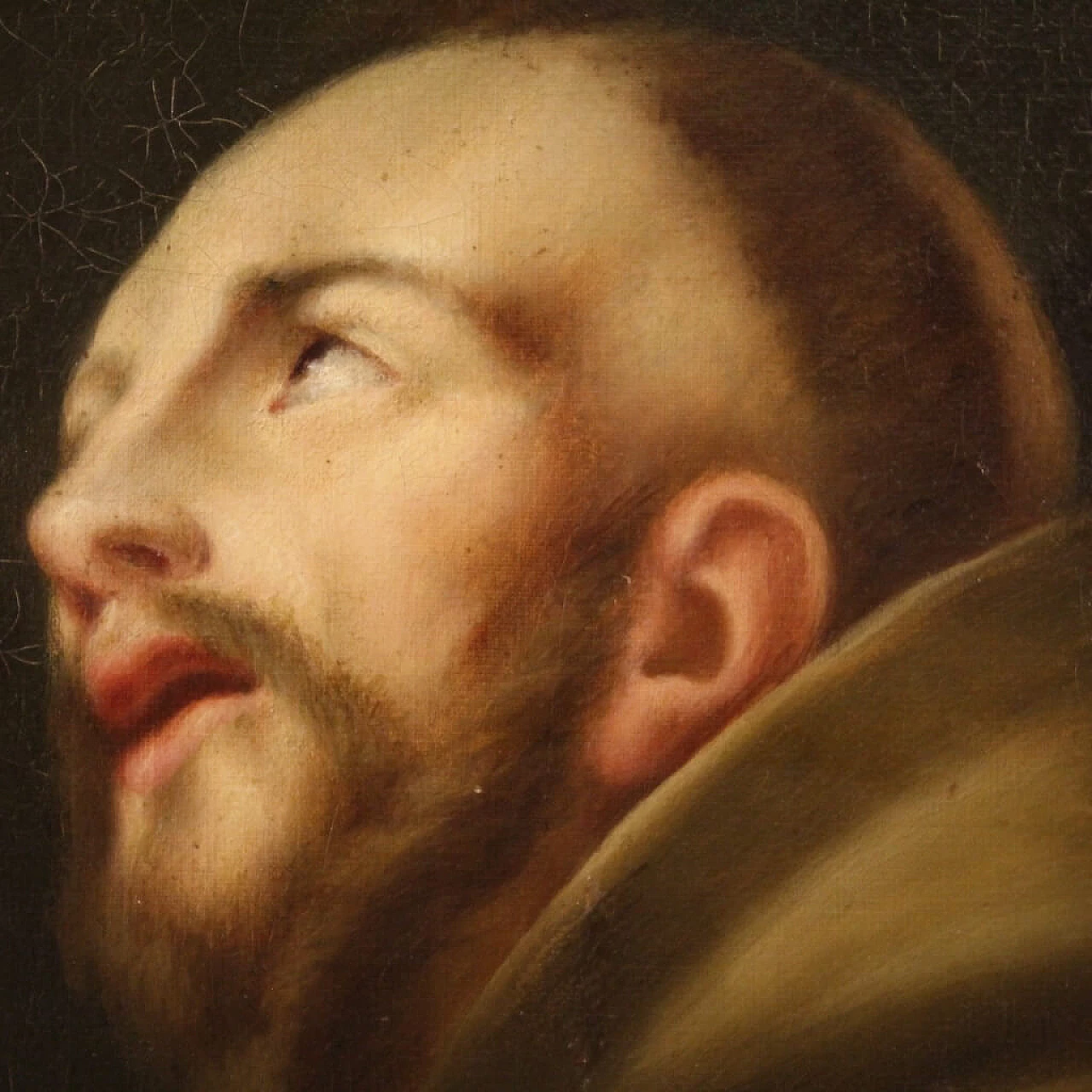 San Francesco d'Assisi, dipinto a olio su tela, '700 14