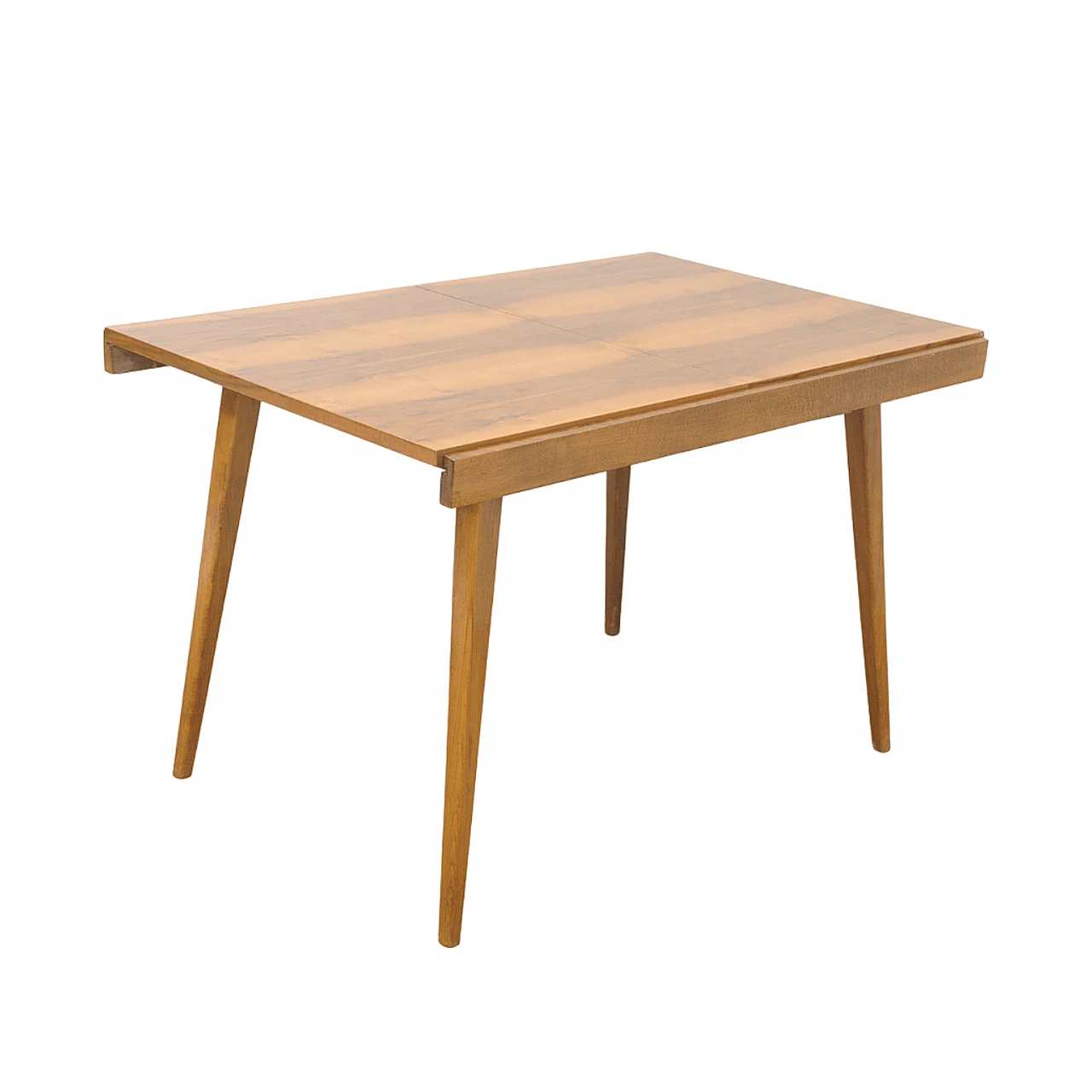 Tavolo pieghevole in noce di František Jirák per Tatra nábytok, anni '70 1
