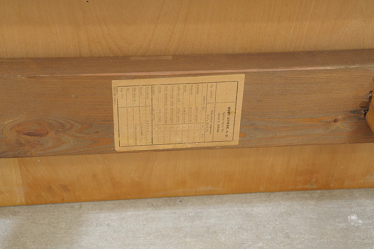Walnut folding table by František Jirák for Tatra nábytok, 1970s 15
