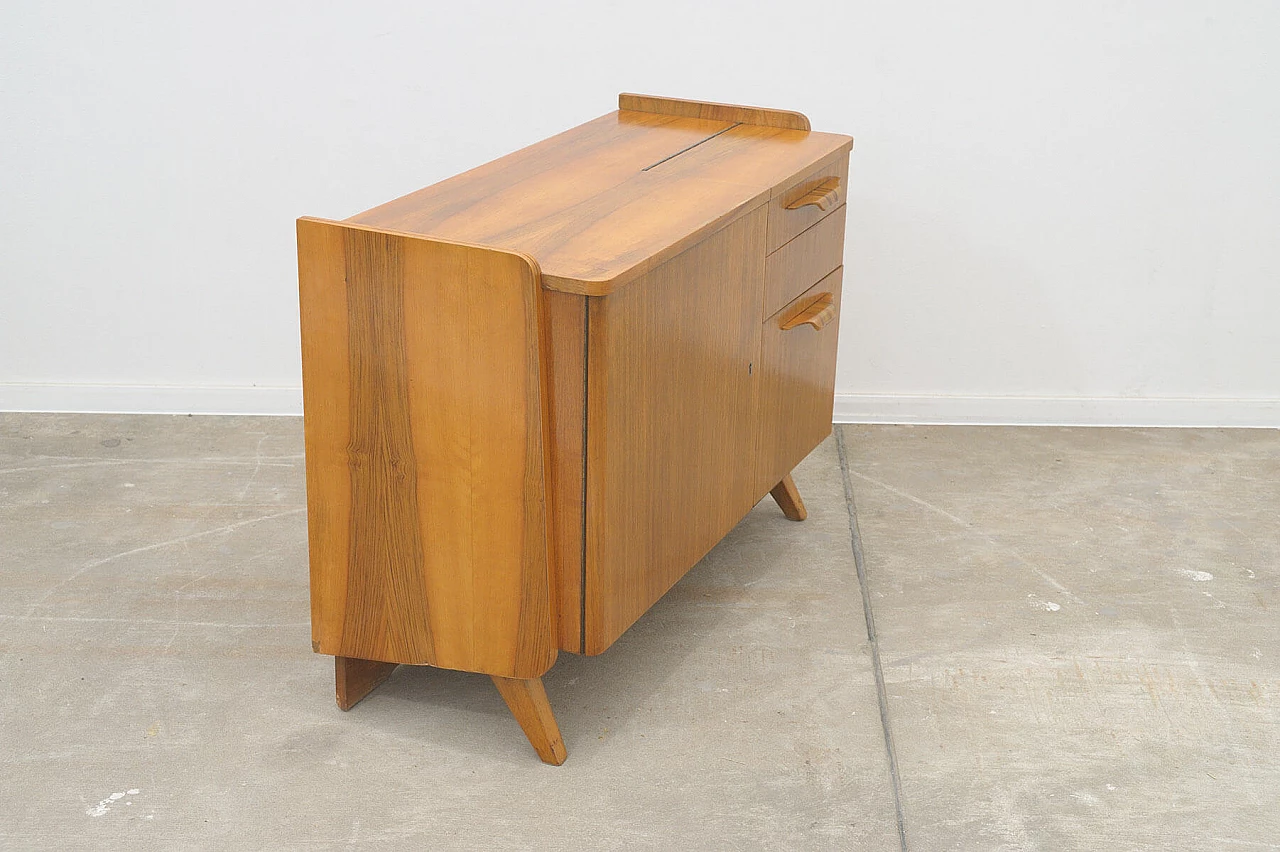 Walnut veneer and plywood TV cabinet by František Jirák for Tatra Nábytok, 1960s 9