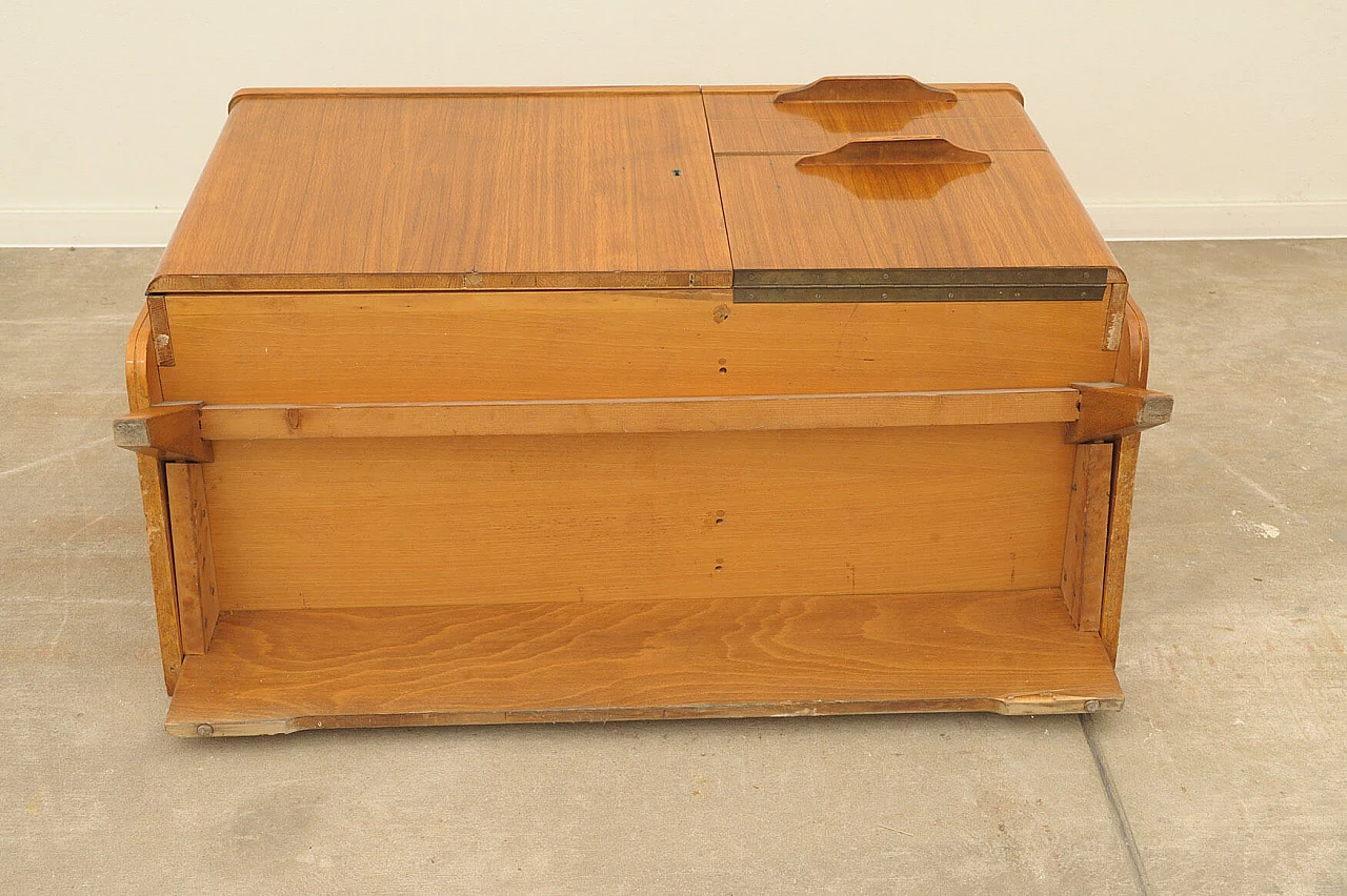 Walnut veneer and plywood TV cabinet by František Jirák for Tatra Nábytok, 1960s 13