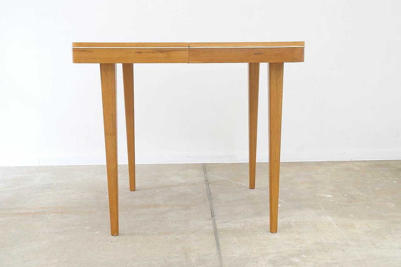 Tavolo da pranzo pieghevole in faggio di Jitona, anni '60 3