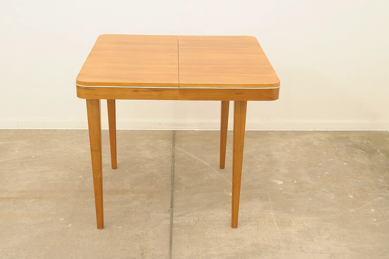 Tavolo da pranzo pieghevole in faggio di Jitona, anni '60 7