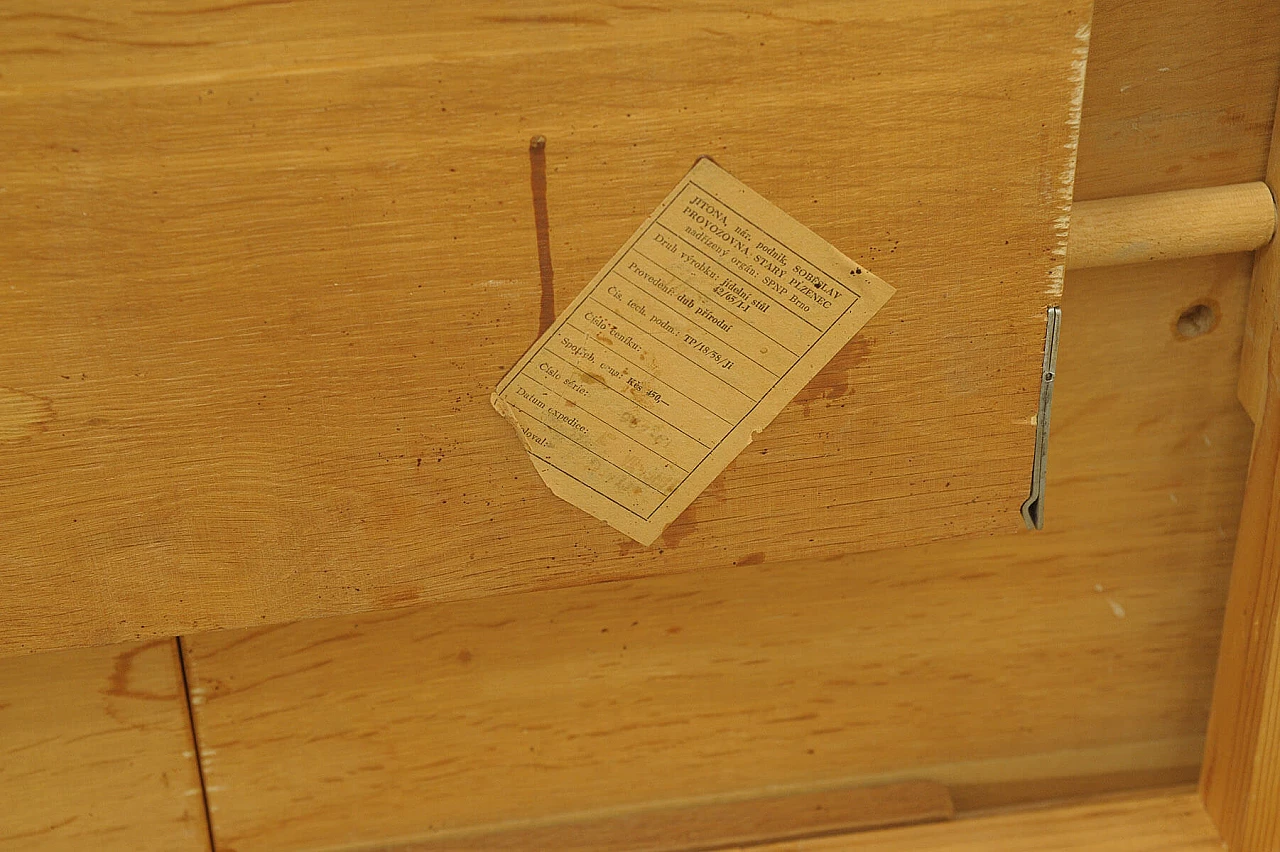 Tavolo da pranzo pieghevole in faggio di Jitona, anni '60 13