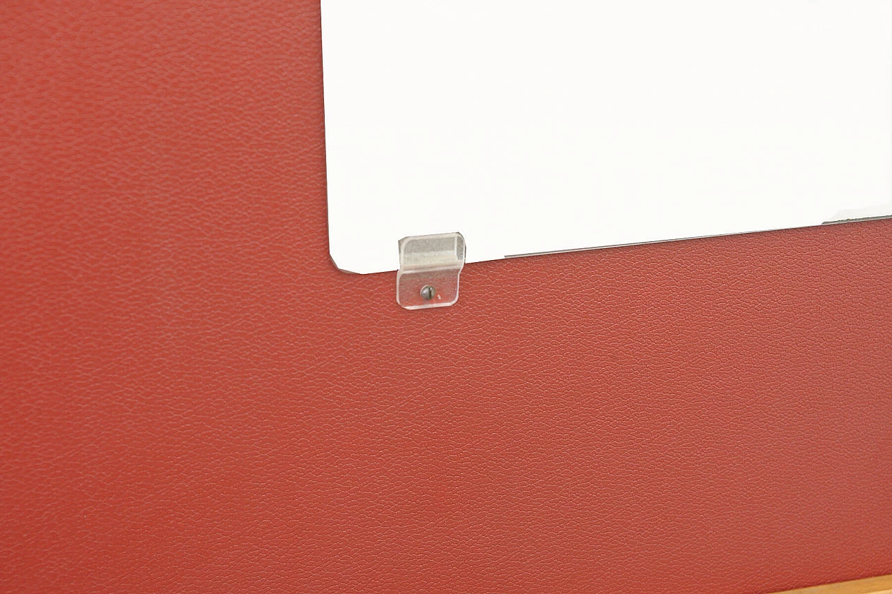 Appendiabiti in compensato, legno, similpelle e metallo di Drevokov, anni '50 9