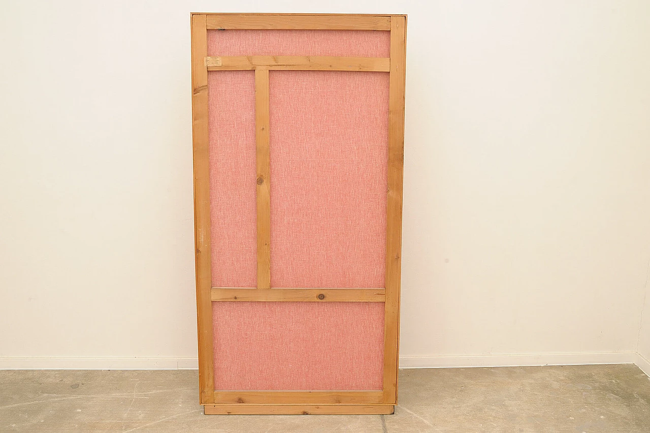 Appendiabiti in compensato, legno, similpelle e metallo di Drevokov, anni '50 10