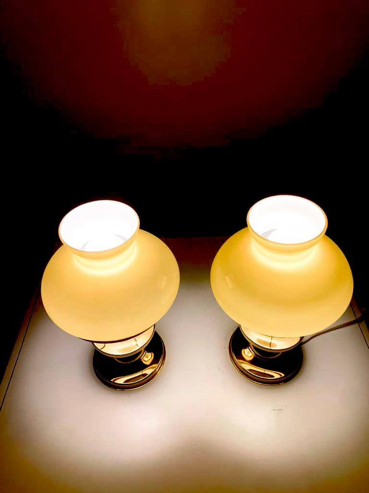 Coppia di lampade da tavolo in stile Art Deco, anni '40 2