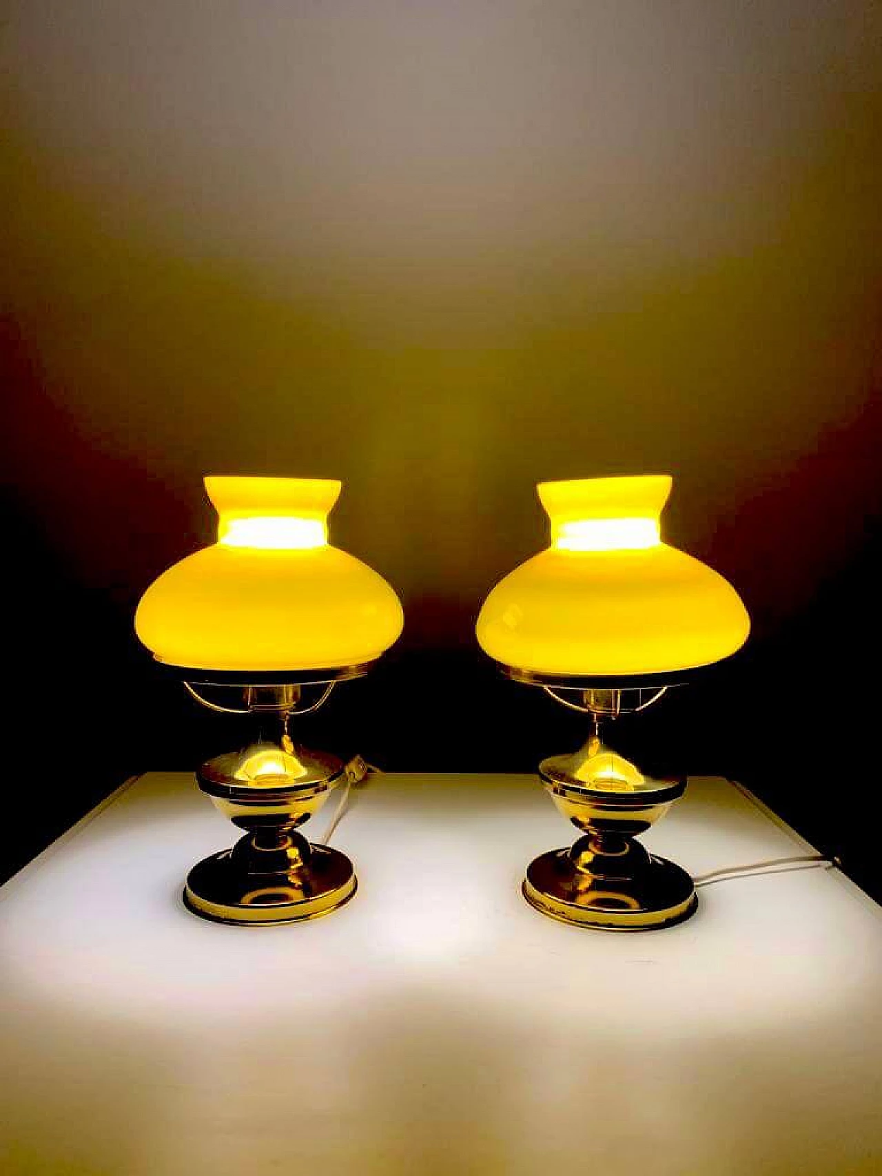Coppia di lampade da tavolo in stile Art Deco, anni '40 4
