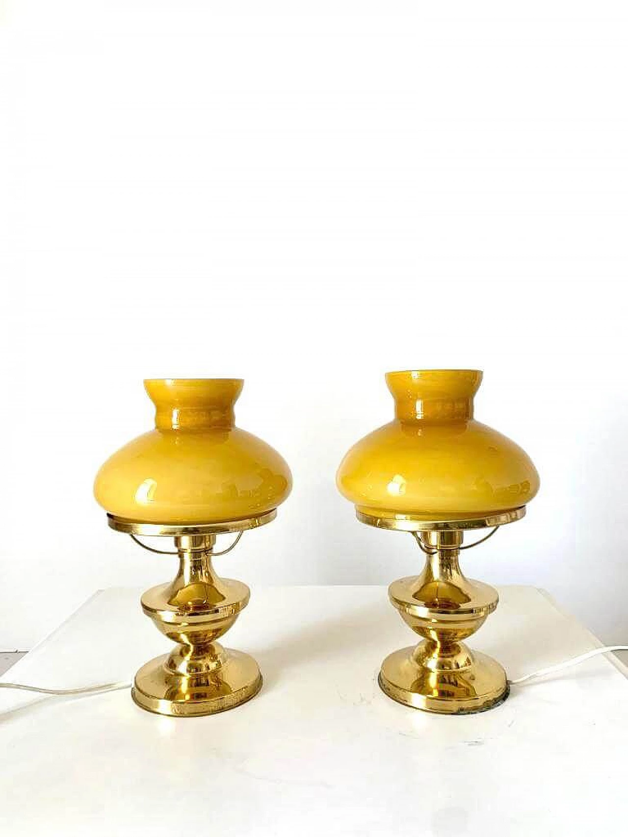 Pair of art deco table lamps, 1940s 6