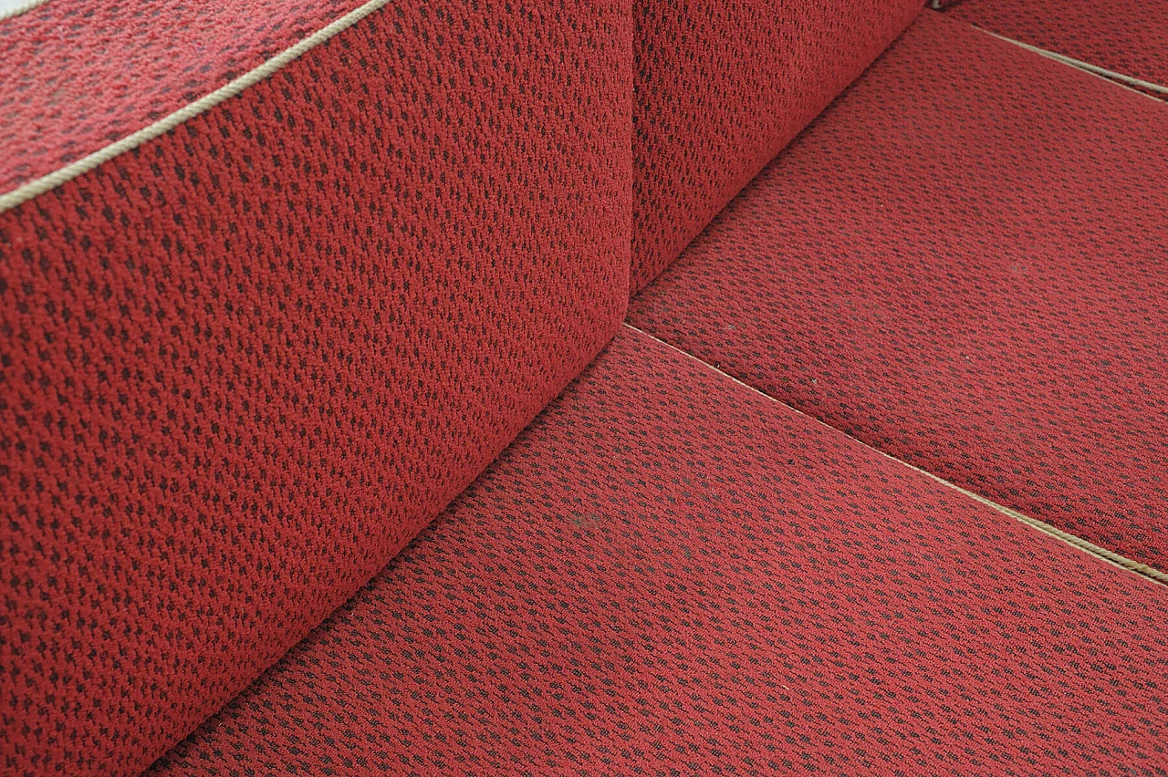 Divano letto in faggio e tessuto di Drevotvar, anni '70 14