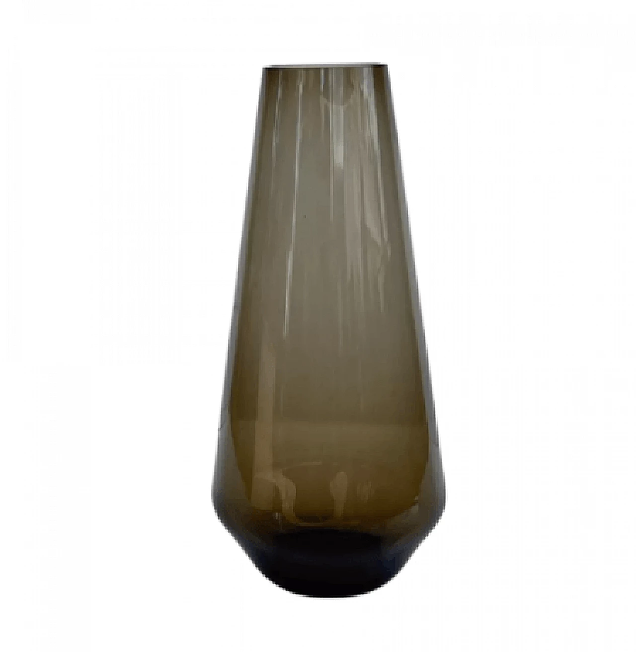 Glass Tourmaline vase by Wilhelm Wagenfeld for WMF, 1960s 2