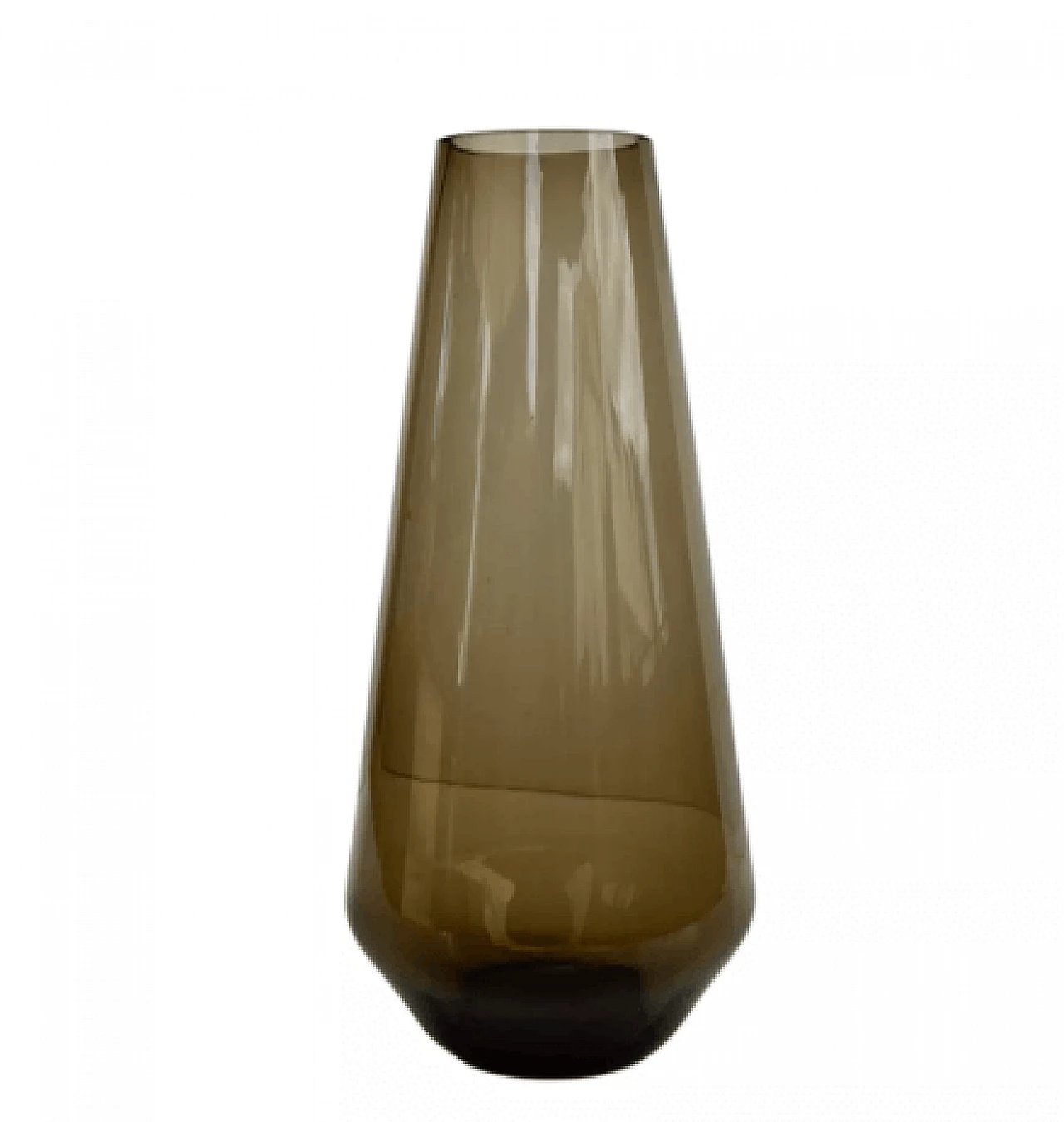 Glass Tourmaline vase by Wilhelm Wagenfeld for WMF, 1960s 4