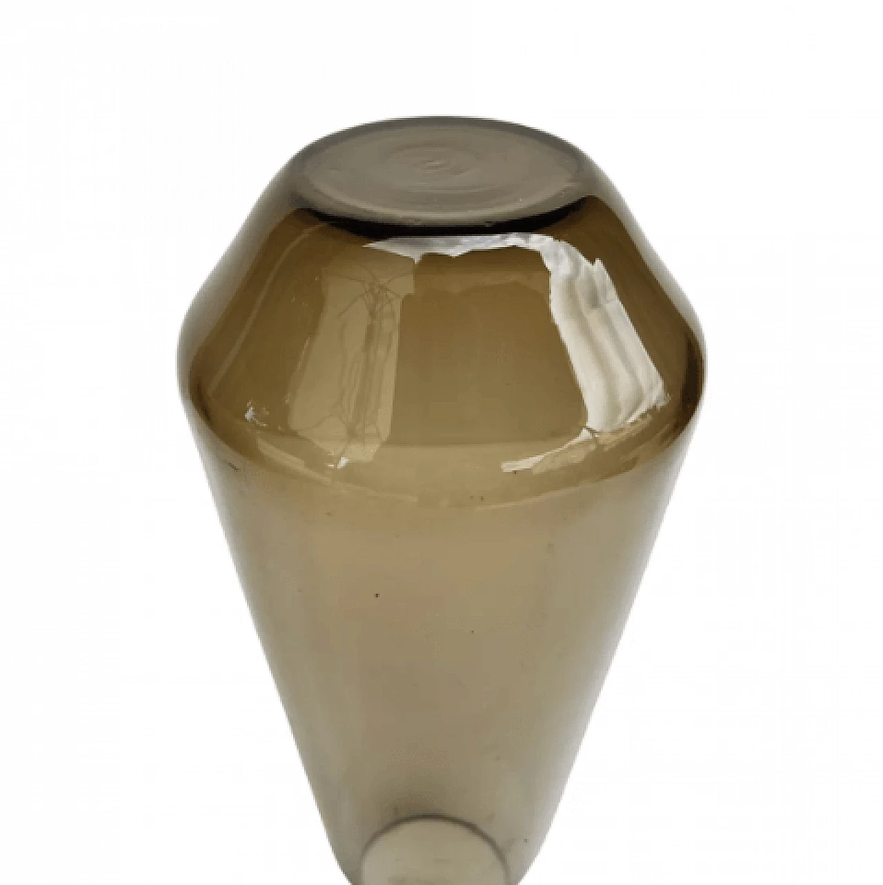 Glass Tourmaline vase by Wilhelm Wagenfeld for WMF, 1960s 7