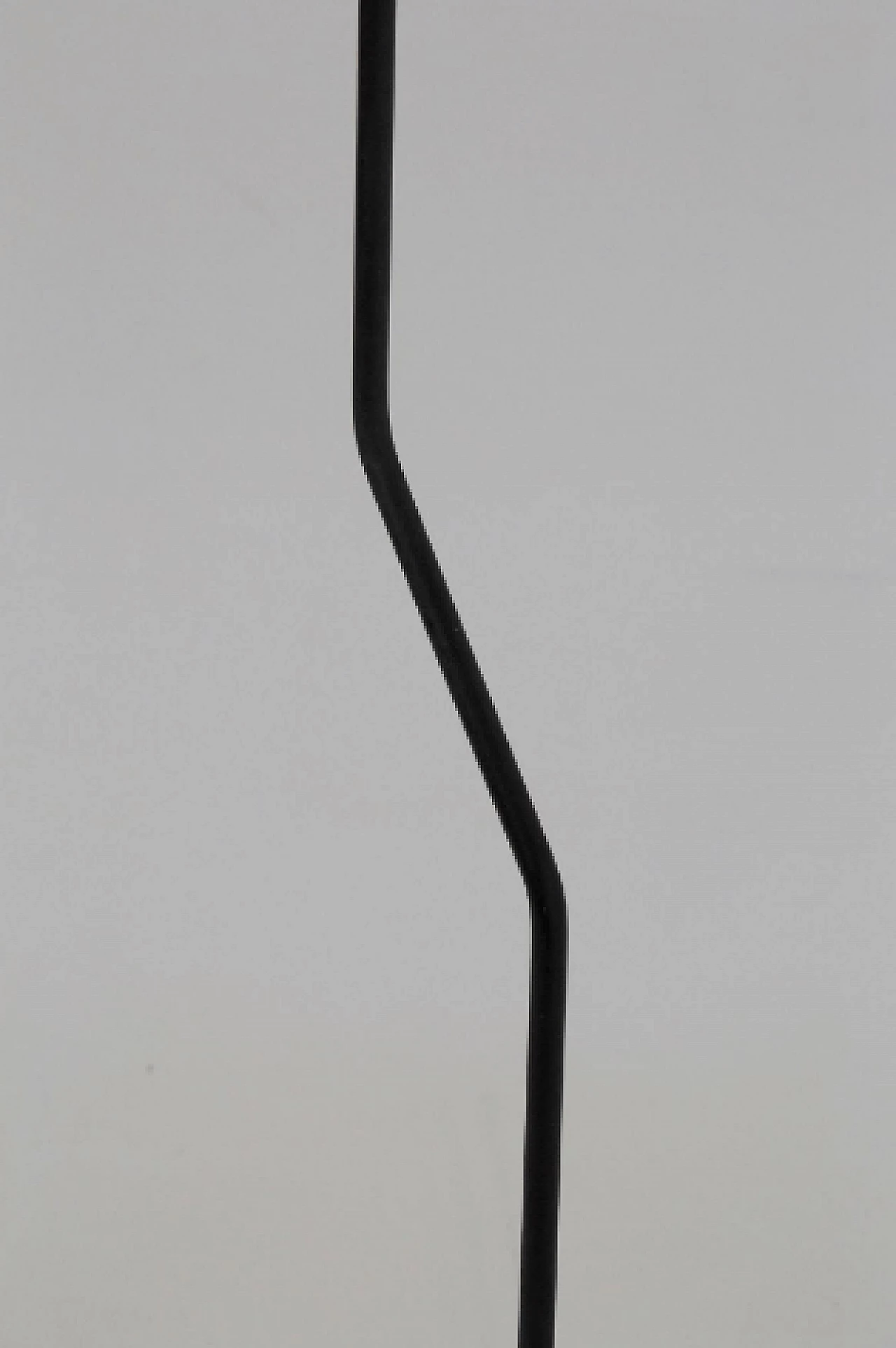 Metal and glass floor lamp attributed to Oluce, 1950s 9