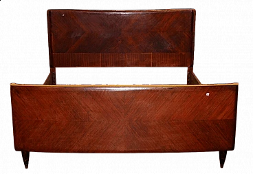Double bed in rosewood veneer, 1960s
