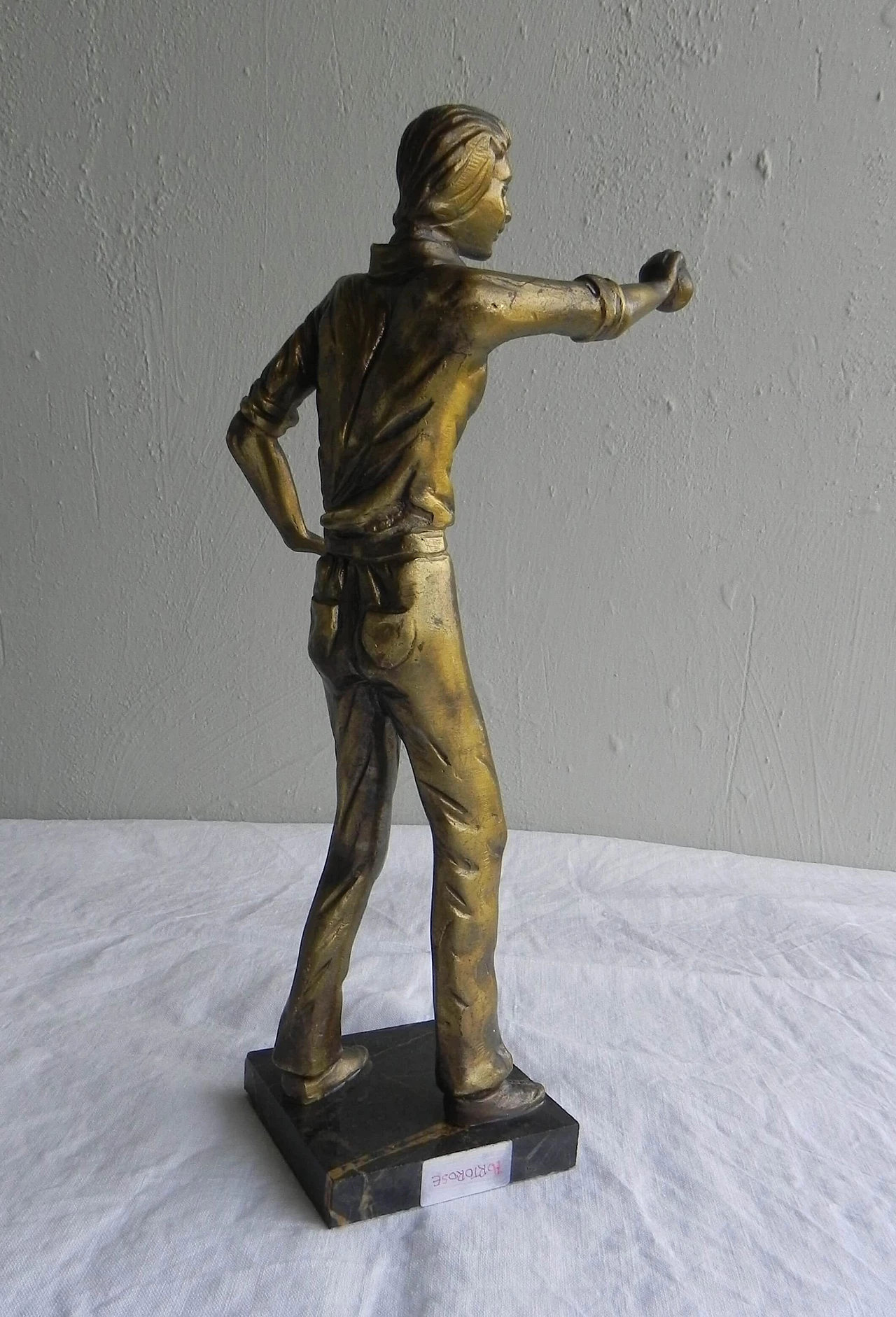 Joueures de Pétanque, scultura in bronzo nello stile di Oscar Ruffony, anni '40 4