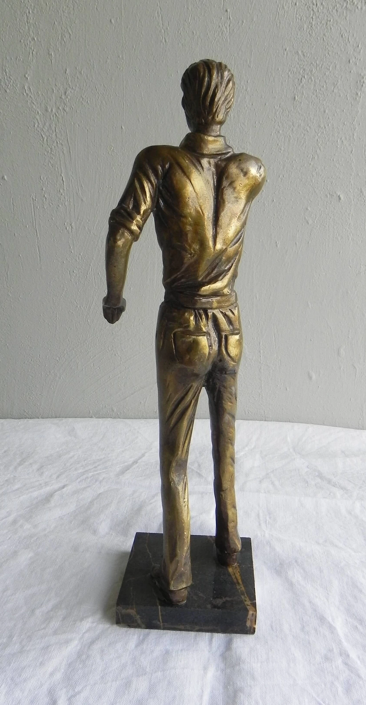 Joueures de Pétanque, scultura in bronzo nello stile di Oscar Ruffony, anni '40 5