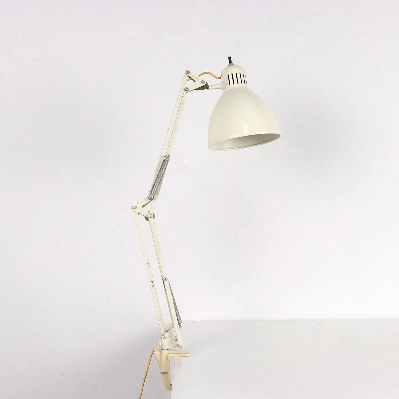 Naska Loris white table lamp by Luxo, 1970s 7