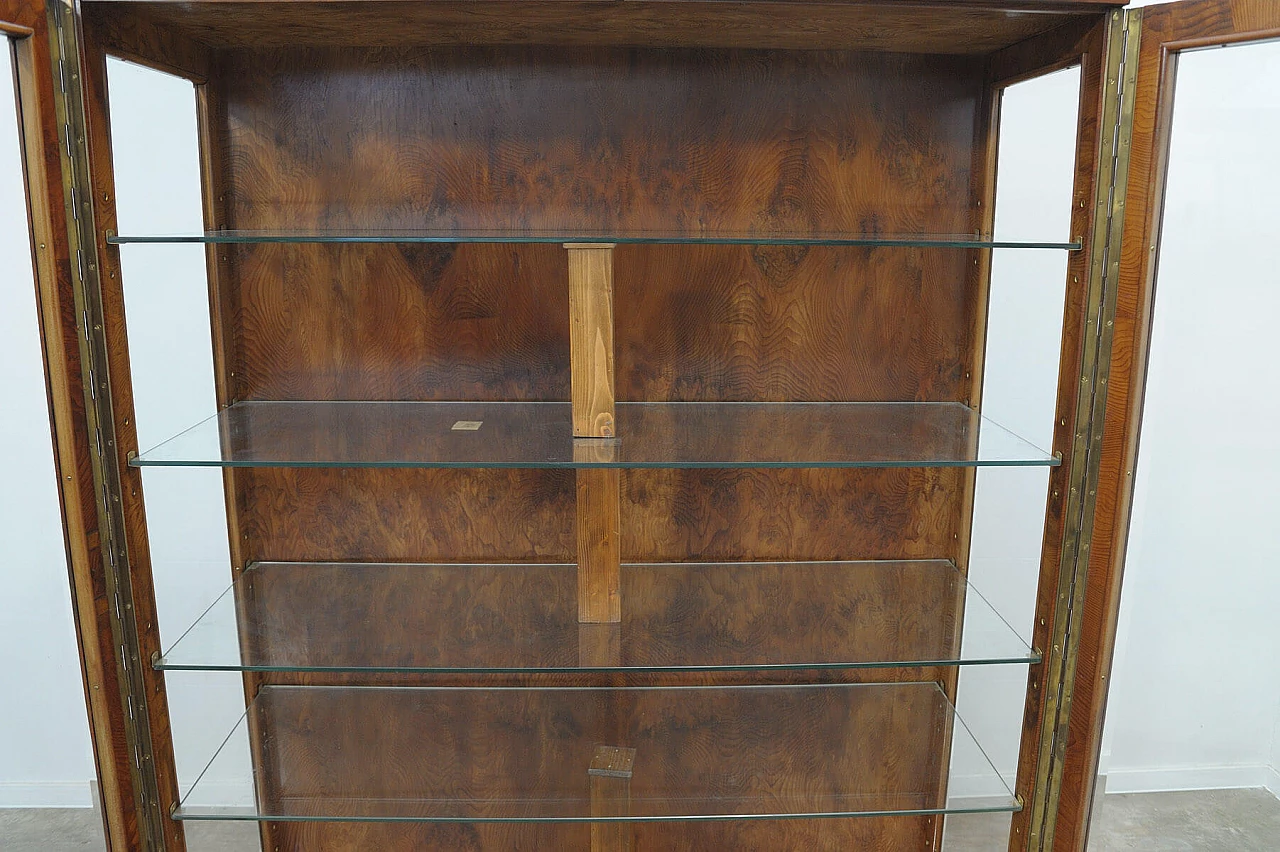 Vetrina Art Déco cecoslovacca in noce, anni '30 11