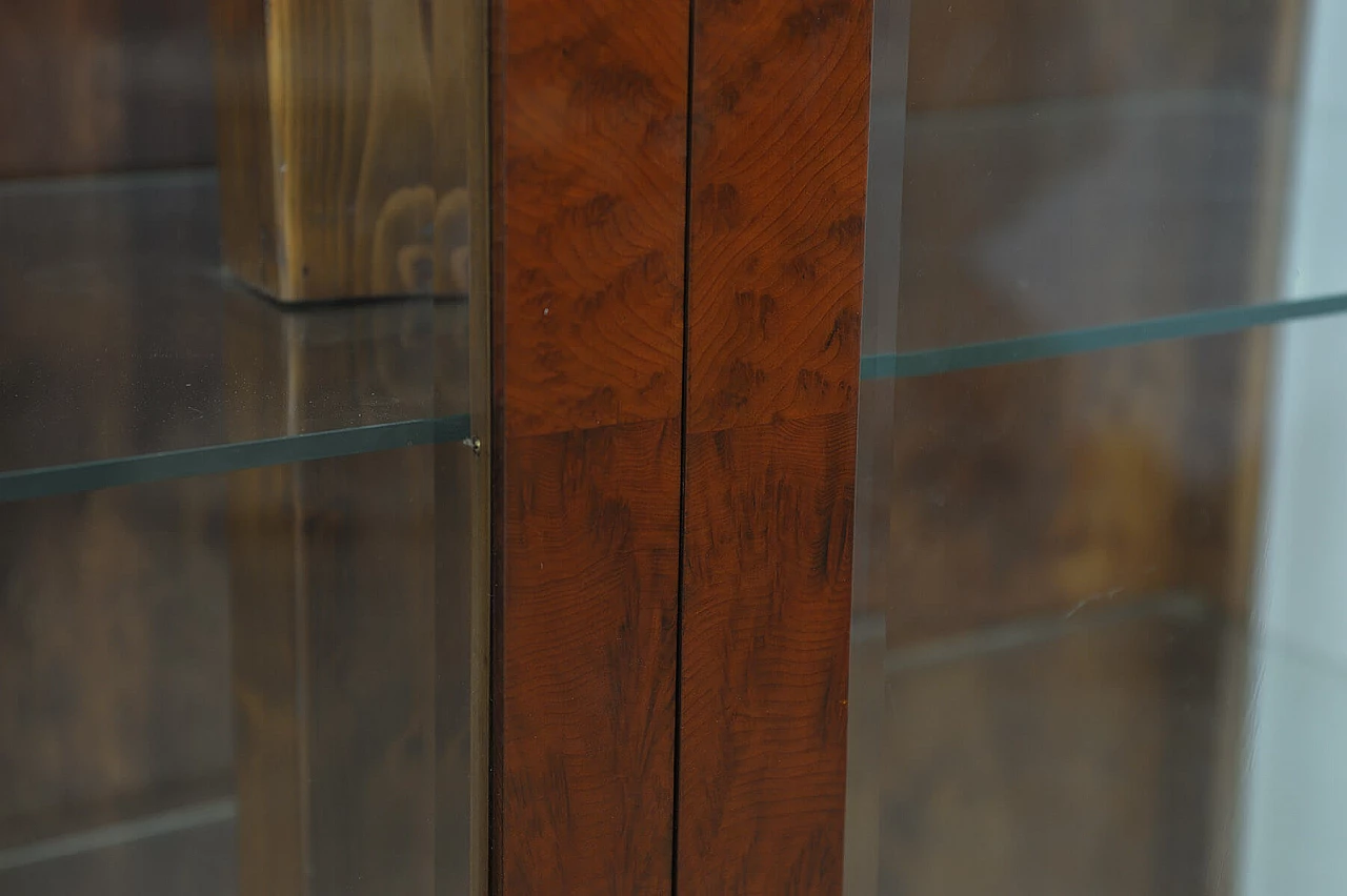 Vetrina Art Déco cecoslovacca in noce, anni '30 17