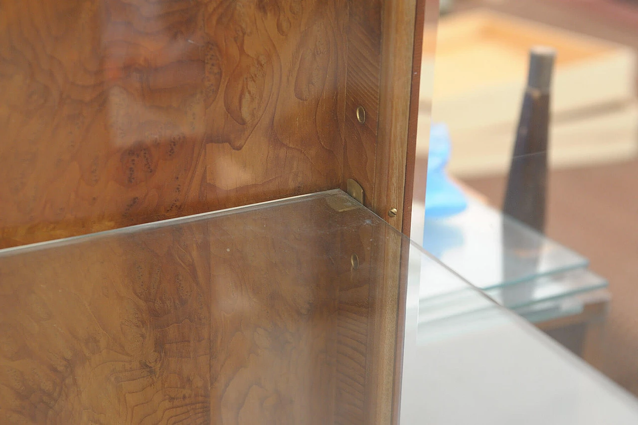 Vetrina Art Déco cecoslovacca in noce, anni '30 18