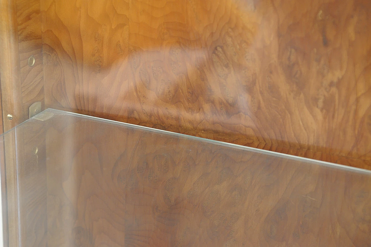 Vetrina Art Déco cecoslovacca in noce, anni '30 19