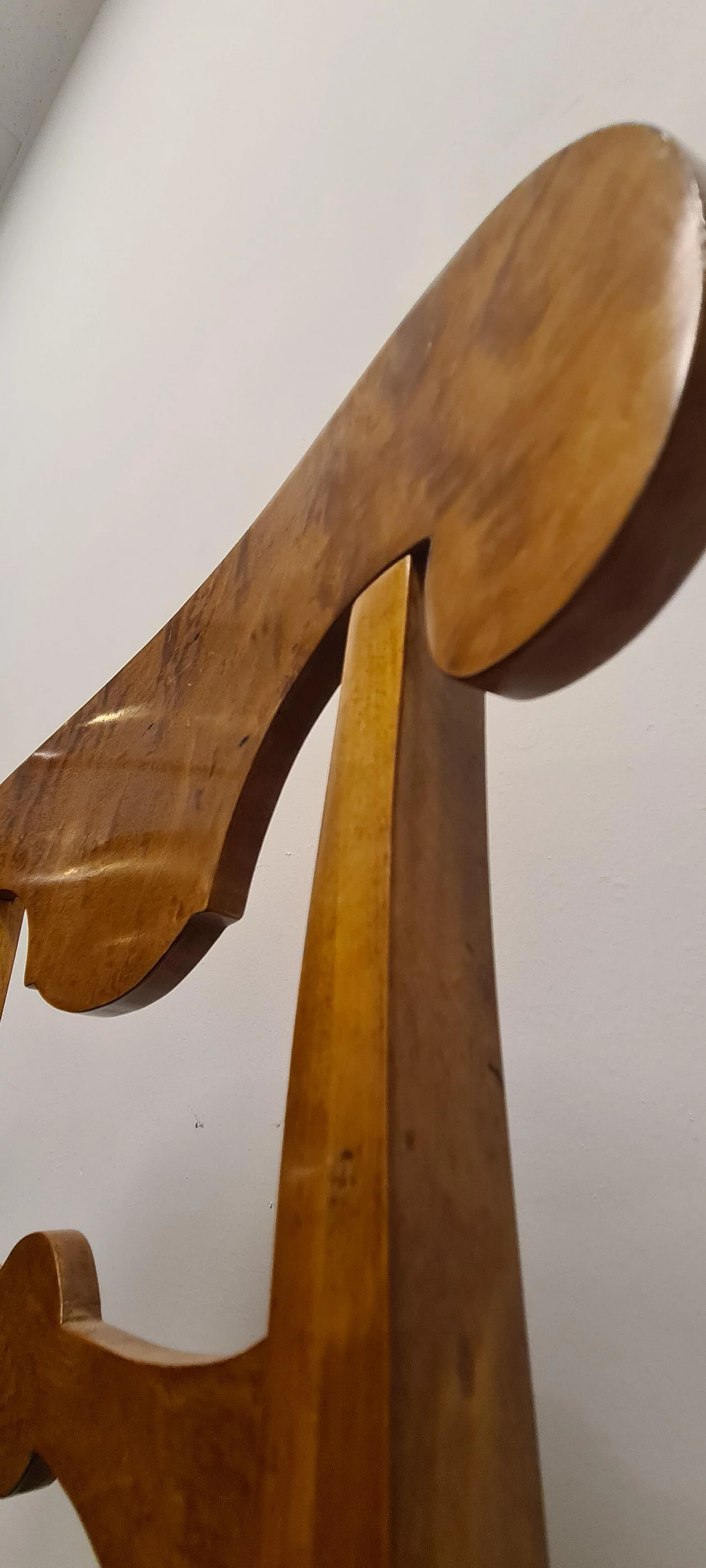 6 Sedie e tavolo allungabile Biedermeier in noce biondo, '800 16