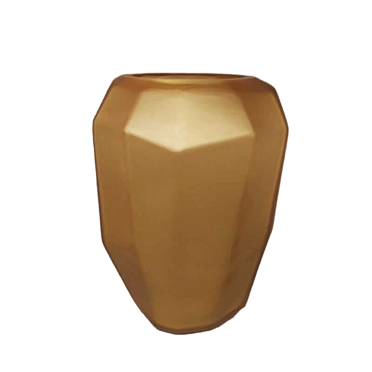 Vaso poliedrico in vetro di Murano di Dogi, anni '70 7
