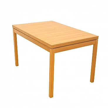 Tavolo da pranzo pieghevole in olmo di Jitona, anni '70