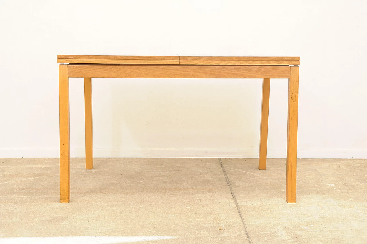 Tavolo da pranzo pieghevole in olmo di Jitona, anni '70 3