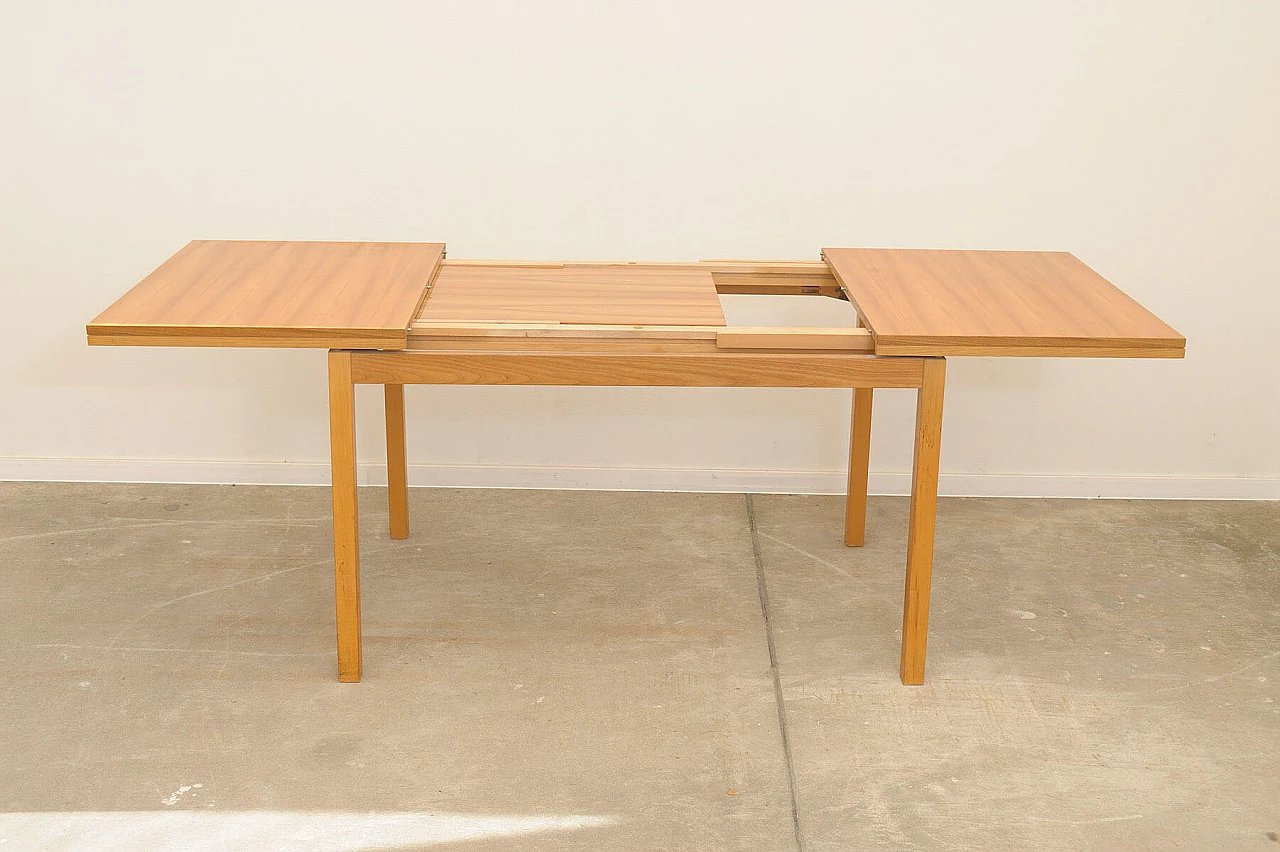 Elm folding dining table by Jitona, 1970s 4