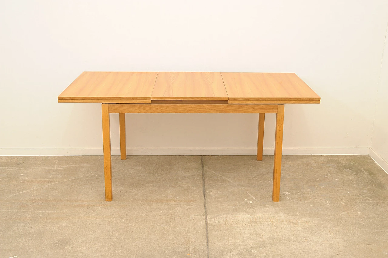 Elm folding dining table by Jitona, 1970s 5