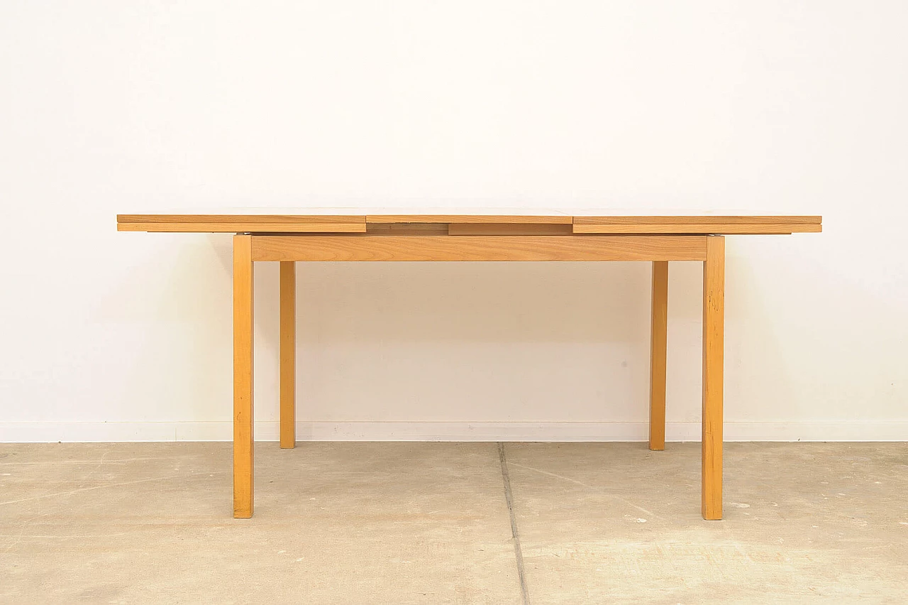 Tavolo da pranzo pieghevole in olmo di Jitona, anni '70 6
