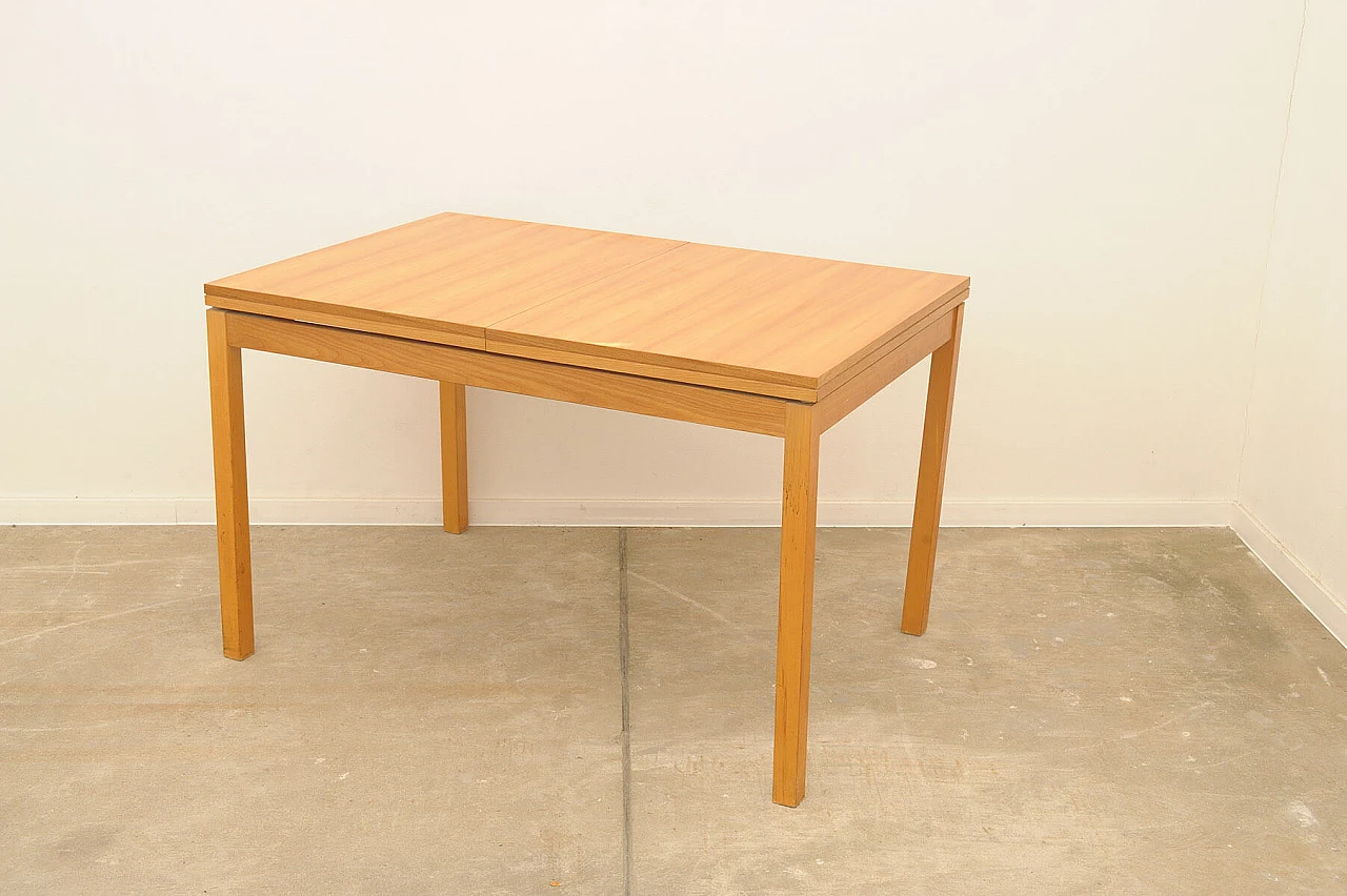 Tavolo da pranzo pieghevole in olmo di Jitona, anni '70 7